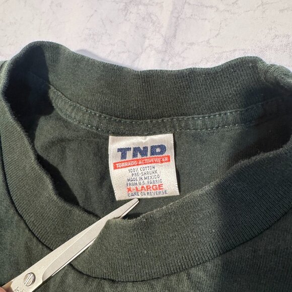 Dont Mess With Texas Embroidered Forest Green Y2K Tshirt - XL - Picture 4 of 5